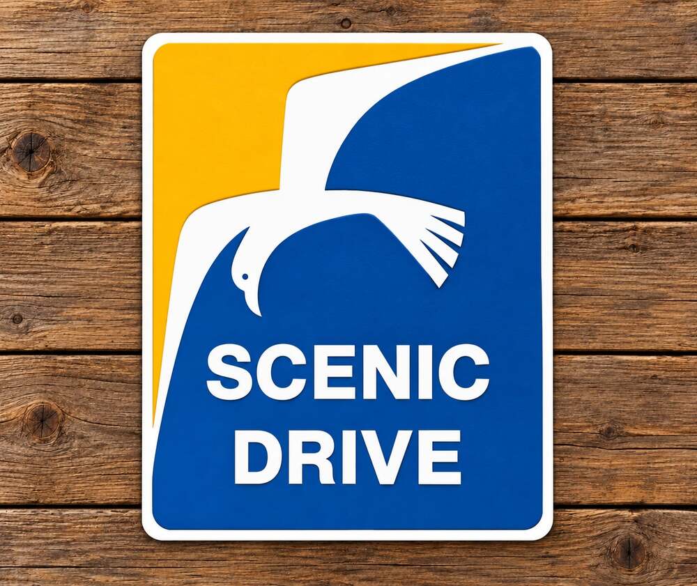 San Diego 59 Mile Scenic Drive Road Sign California Travel Highway Interstate